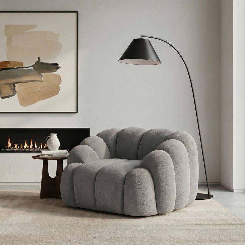 1-Seat Sofa Atelier Del Sofa Grå - Møbler - Stole & lænestole - Lænestole