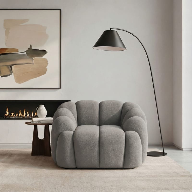 1-Seat Sofa Atelier Del Sofa Grå - Møbler - Stole & lænestole - Lænestole