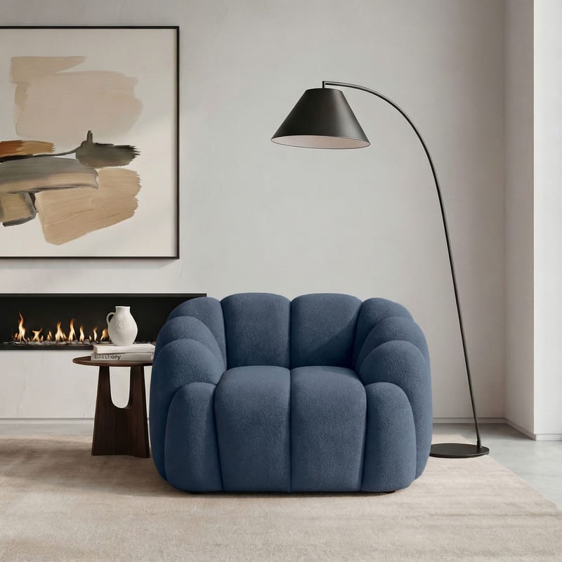 1-Seat Sofa Atelier Del Sofa Marineblå - Mørkeblå - Møbler - Stole & lænestole - Lænestole