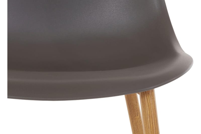 Abia spisebordsstol Plast 2 stk. - Antracit - Spisebordsstole & køkkenstole