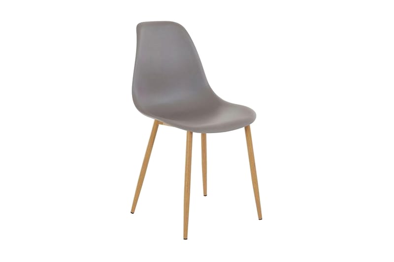 Abia spisebordsstol Plast 2 stk. - lysegrå - Spisebordsstole & køkkenstole