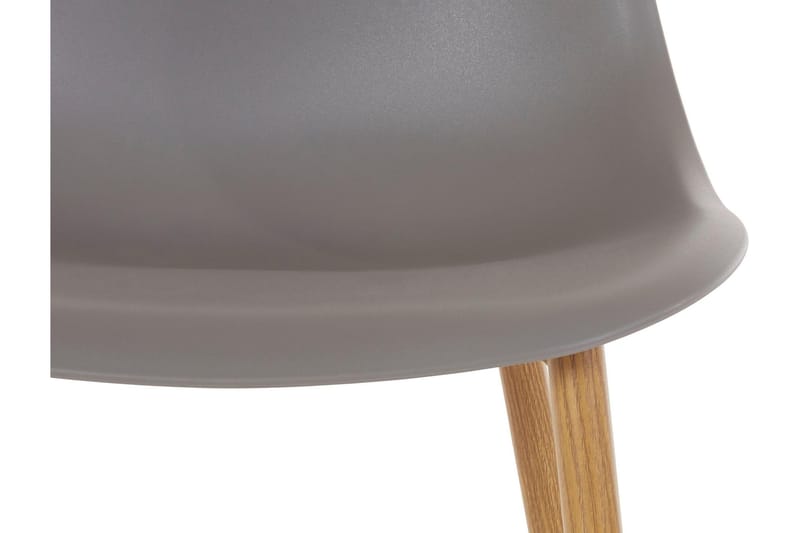 Abia spisebordsstol Plast 2 stk. - lysegrå - Spisebordsstole & køkkenstole