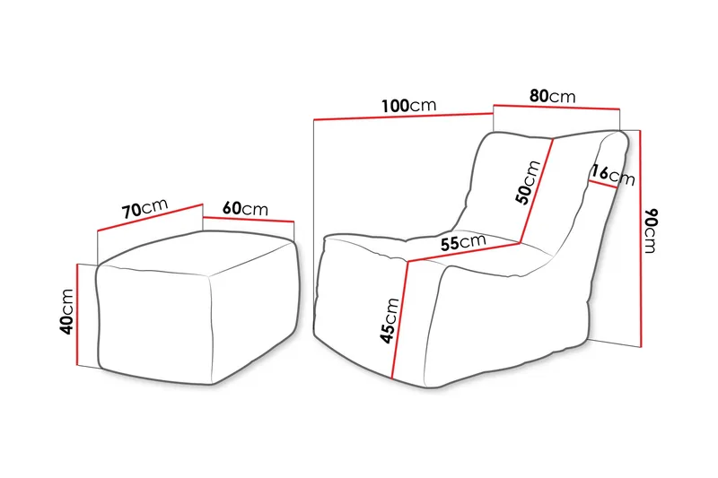 Afridi Lænestolsgruppe - Gul - Møbler - Stole & lænestole - Lænestole - Lænestol uden armlæn