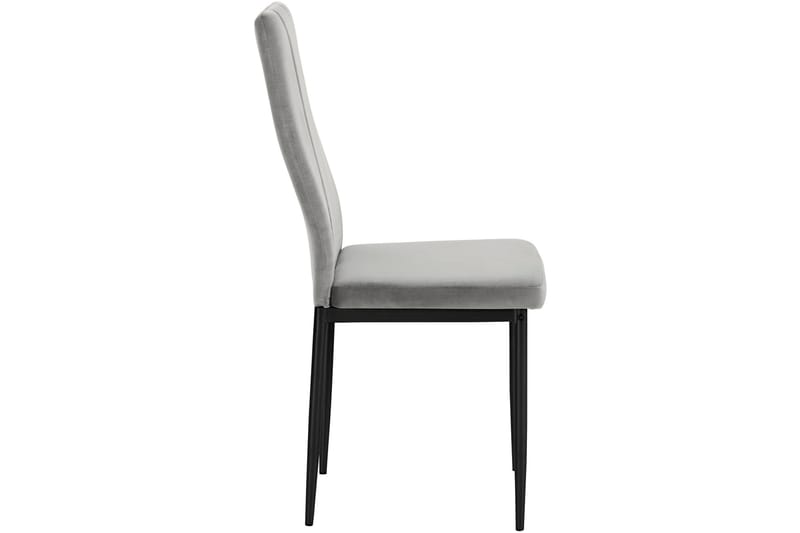 Aggarp Spisebordsstol 2 stk - Velour/Grå - Spisebordsstole & køkkenstole