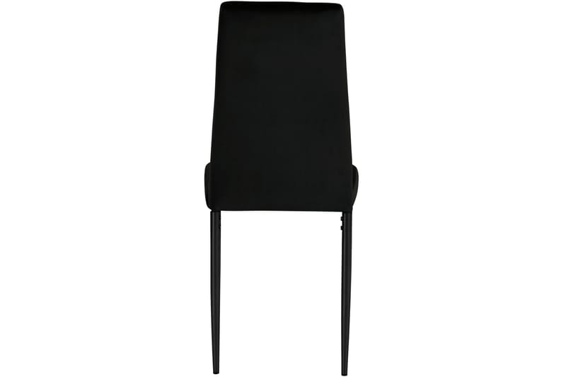 Aggarp Spisebordsstol 4 stk - Velour/Sort - Spisebordsstole & køkkenstole