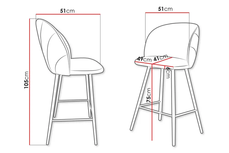 Aikka Barstol 105 cm - Beige - Møbler - Stole & lænestole - Barstole