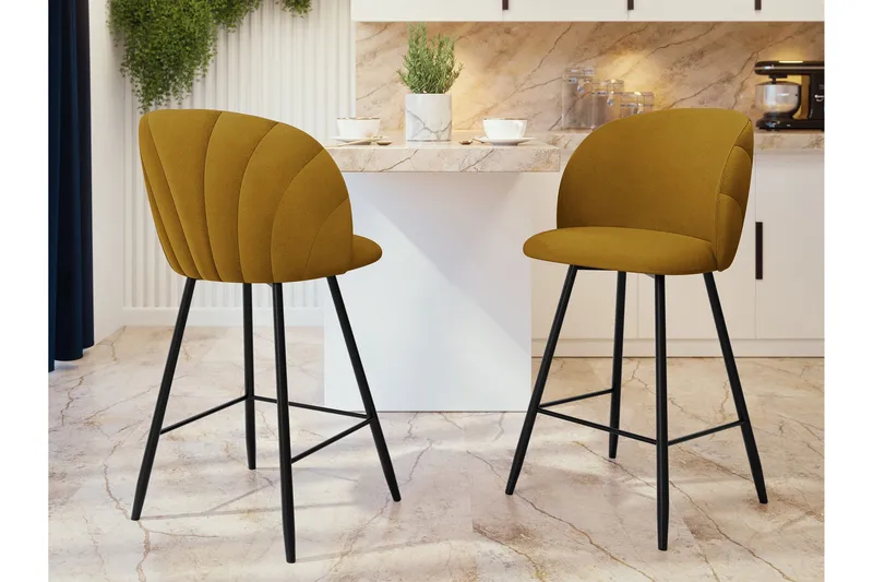 Aikka Barstol 105 cm - Gul - Møbler - Stole & lænestole - Barstole