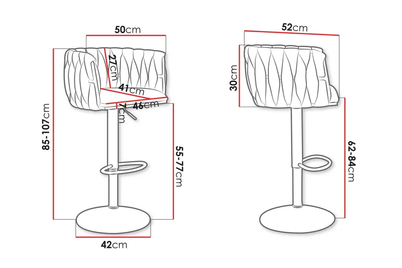 Aikka Barstol 107 cm - Beige - Møbler - Stole & lænestole - Barstole