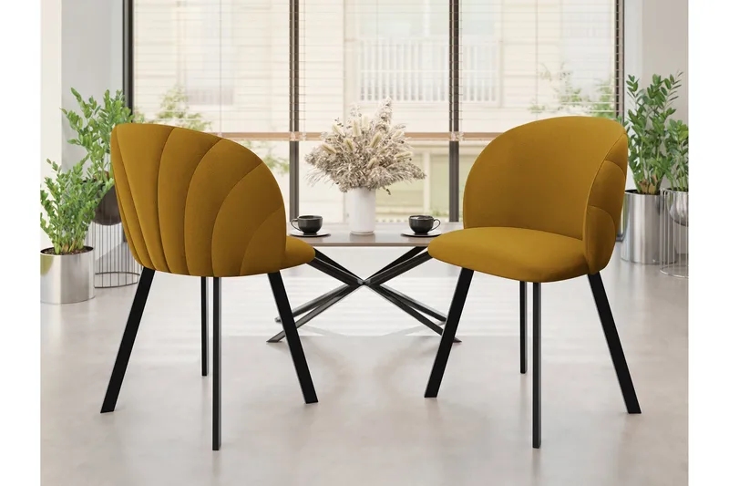 Akitomo Spisestuestol - Gul - Møbler - Stole & lænestole - Spisebordsstole & køkkenstole