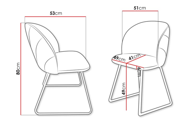 Akitomo Spisestuestol - Marineblå - Møbler - Stole & lænestole - Spisebordsstole & køkkenstole