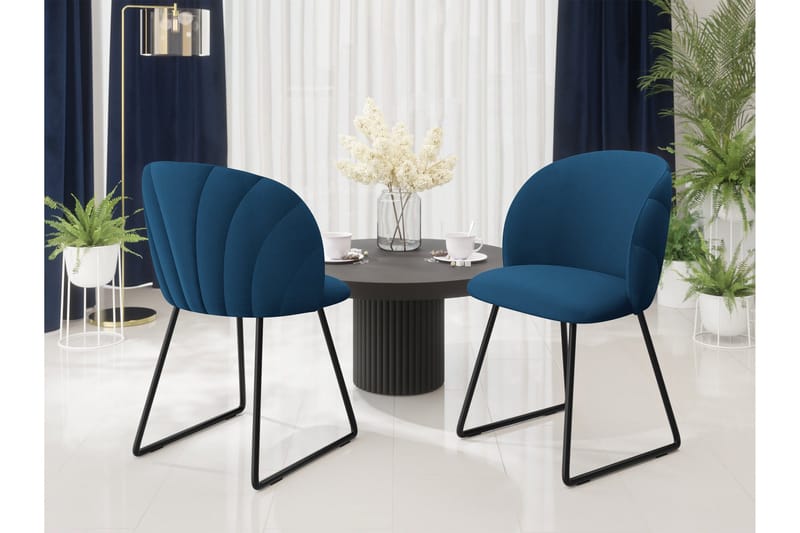 Akitomo Spisestuestol - Marineblå - Møbler - Stole & lænestole - Spisebordsstole & køkkenstole