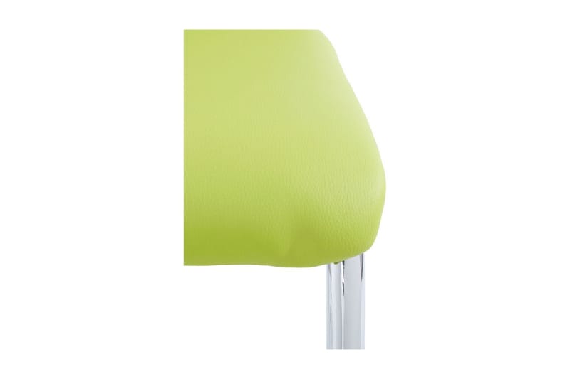 Aleia spisebordsstol kunstlæder 2 stk. - grøn/Krom - Spisebordsstole & køkkenstole