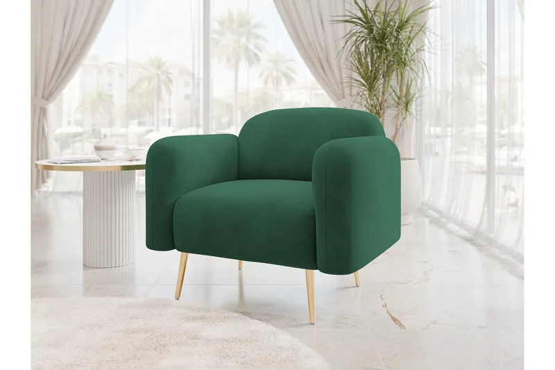 Alros Lænestol - Grøn - Møbler - Stole & lænestole - Lænestole