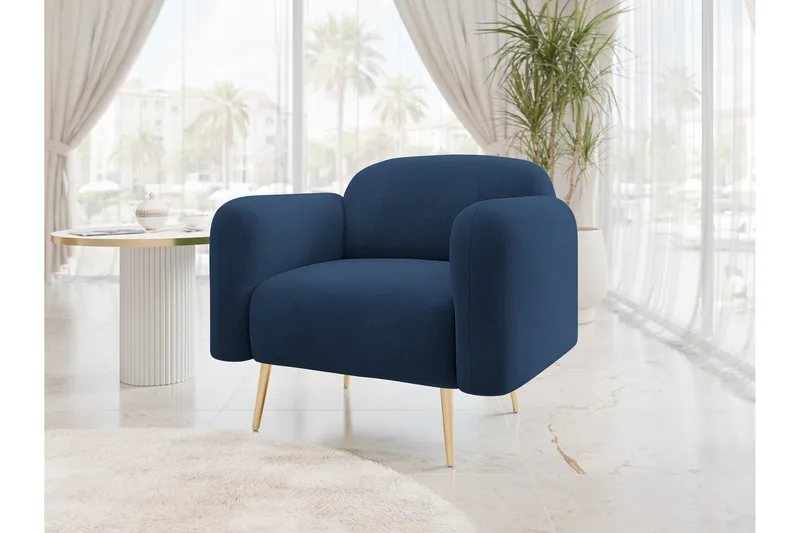 Alros Lænestol - Marineblå - Møbler - Stole & lænestole - Lænestole