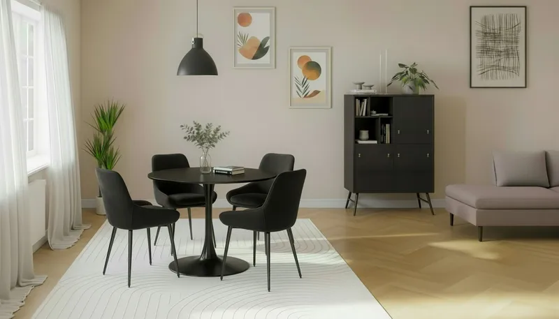 Alsarp Køkkenstol - Sort - Møbler - Stole & lænestole - Spisebordsstole & køkkenstole