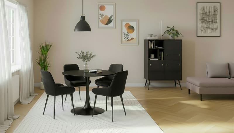 Alsarp Køkkenstol - Sort - Møbler - Stole & lænestole - Spisebordsstole & køkkenstole