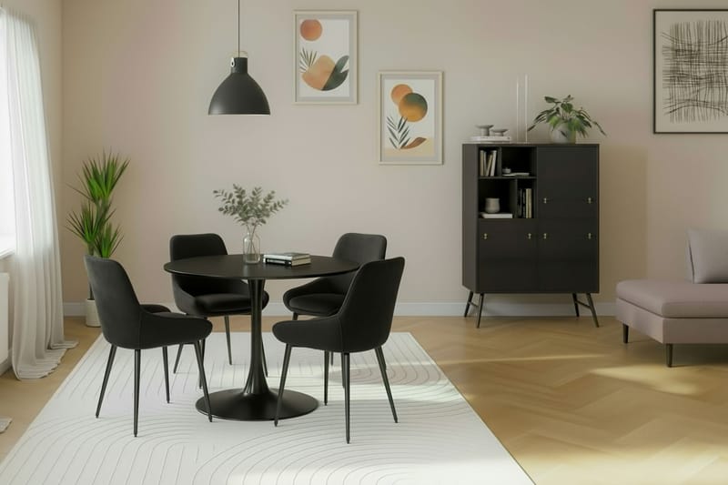 Alsarp Køkkenstol - Sort - Møbler - Stole & lænestole - Spisebordsstole & køkkenstole