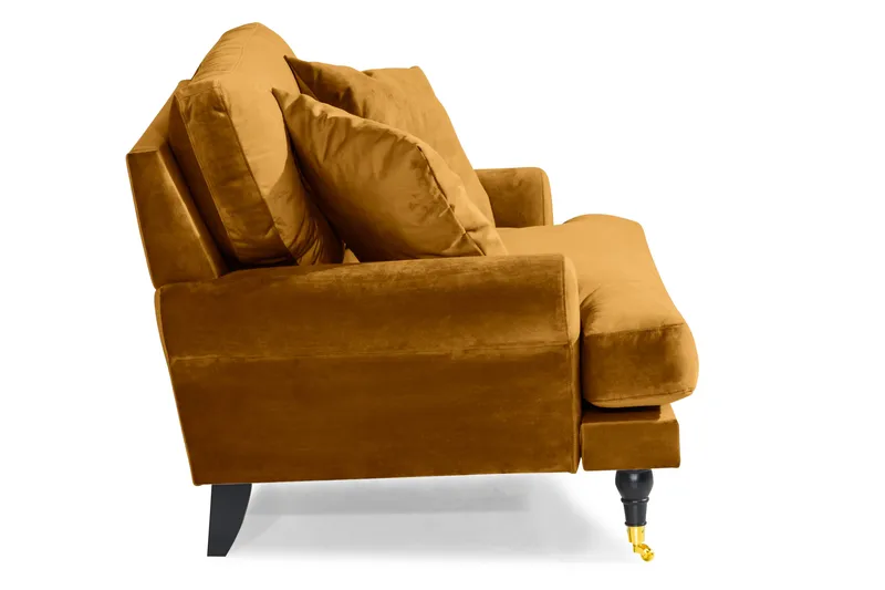 Andrew Loveseat Velour - Amber/Messing - Møbler - Stole & lænestole - Lænestole