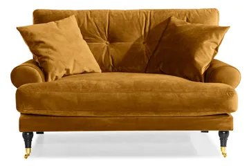 Andrew Loveseat Velour - Amber/Messing - Møbler - Stole & lænestole - Lænestole