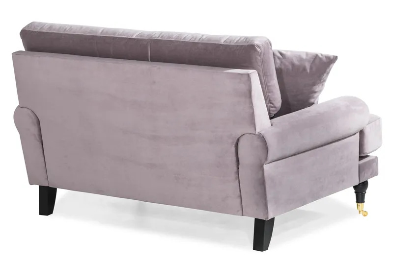 Andrew Loveseat Velour - Lilla/Messing - Møbler - Stole & lænestole - Lænestole