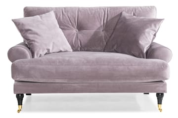 Andrew Loveseat Velour - Lilla/Messing - Møbler - Stole & lænestole - Lænestole