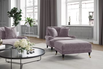 Andrew Loveseat Velour - Lilla/Messing - Møbler - Stole & lænestole - Lænestole