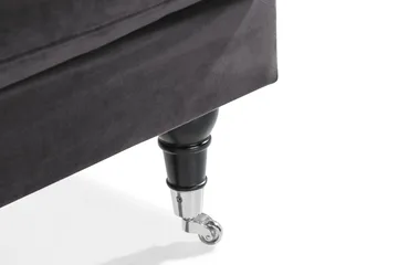 Andrew Loveseat Velour - Mørkegrå/Krom - Møbler - Stole & lænestole - Lænestole