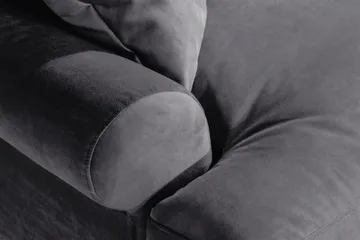 Andrew Loveseat Velour - Mørkegrå/Krom - Møbler - Stole & lænestole - Lænestole