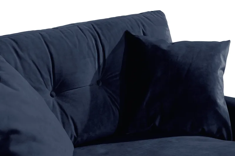 Andrew Loveseat Velour - Midnatsblå/Messing - Møbler - Stole & lænestole - Lænestole