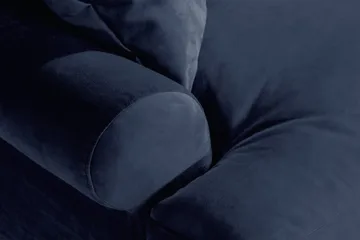 Andrew Loveseat Velour - Midnatsblå/Messing - Møbler - Stole & lænestole - Lænestole