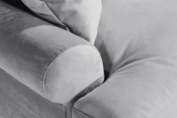 Andrew Loveseat Velour - Sølvgrå/Krom - Møbler - Stole & lænestole - Lænestole