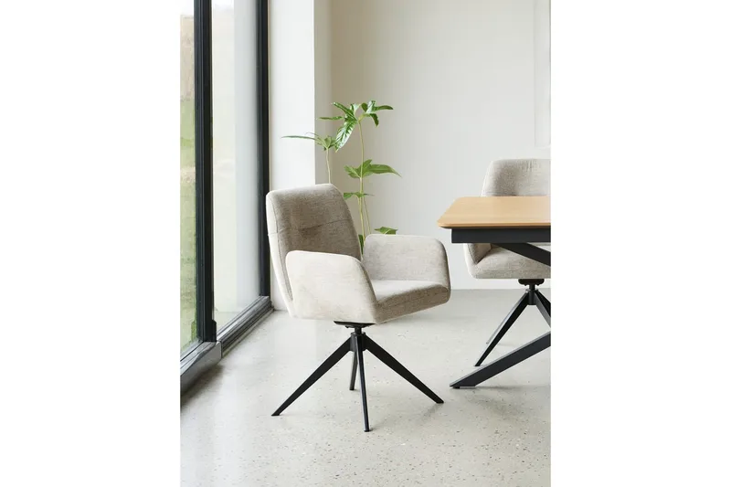 Annabela Lænestol - Beige - Møbler - Stole & lænestole - Spisebordsstole & køkkenstole