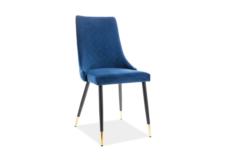 Apiano Spisebordsstol 2 stk - Velour/Blå - Spisebordsstole & køkkenstole