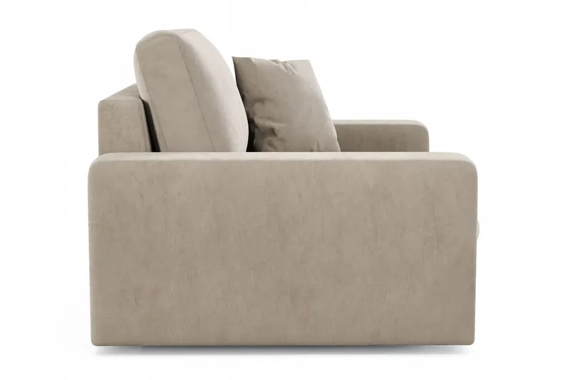 Arken Lyx Dyb Lænestol i fløjl - Beige - Møbler - Stole & lænestole - Lænestole