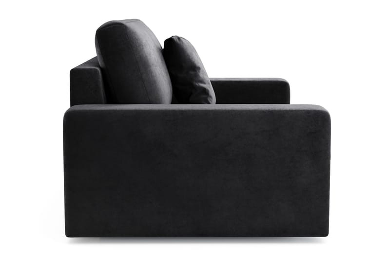 Arken Lyx Dyb Lænestol i fløjl - Sort - Møbler - Stole & lænestole - Lænestole