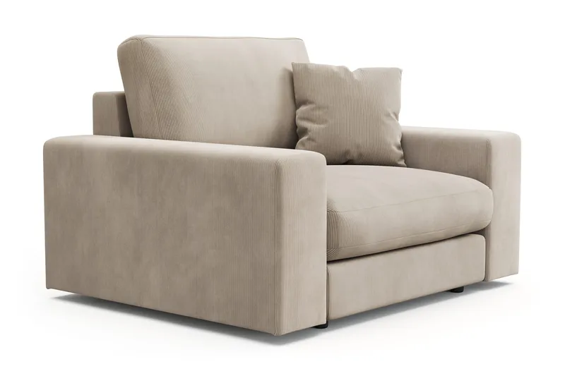 Arken Lyx Dyb Lænestol i Manchester - Greige - Møbler - Stole & lænestole - Lænestole