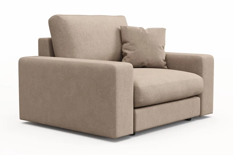 Arken Lyx Dyb Lænestol i stof - Beige - Møbler - Stole & lænestole - Lænestole