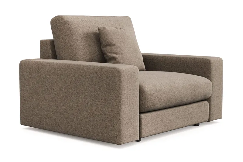 Arken Lyx Dyb Lænestol i stof - Brun - Møbler - Stole & lænestole - Lænestole