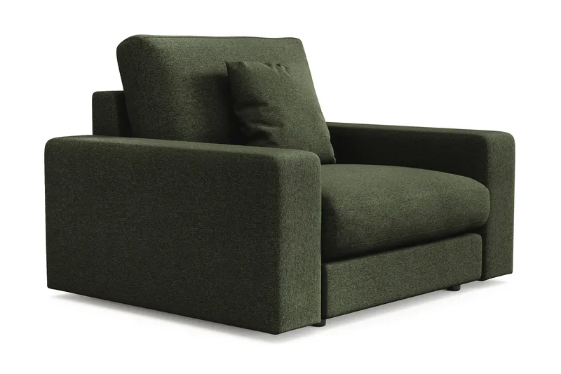 Arken Lyx Dyb Lænestol i stof - Grøn - Møbler - Stole & lænestole - Lænestole