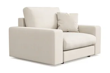 Arken Lyx dyb lænestol i stof - Lys beige - Møbler - Stole & lænestole - Lænestole