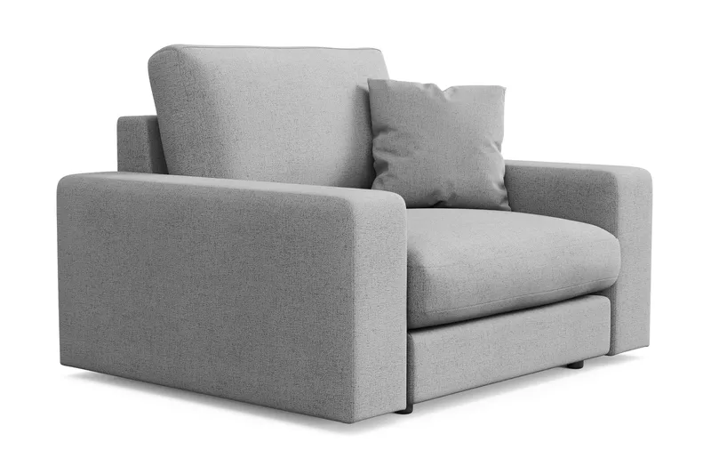 Arken Lyx Dyb Lænestol i stof - Lysegrå - Møbler - Stole & lænestole - Lænestole