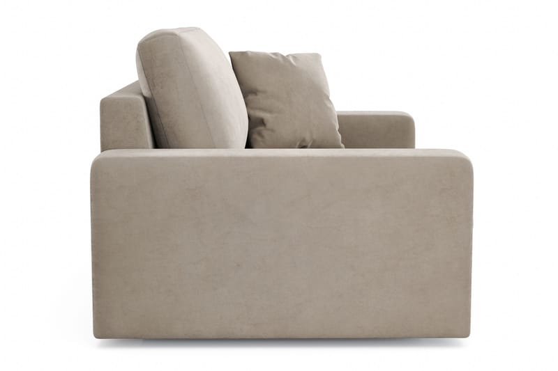Arken Lyx stor, dyb lænestol i velour - Beige - Møbler - Stole & lænestole - Lænestole