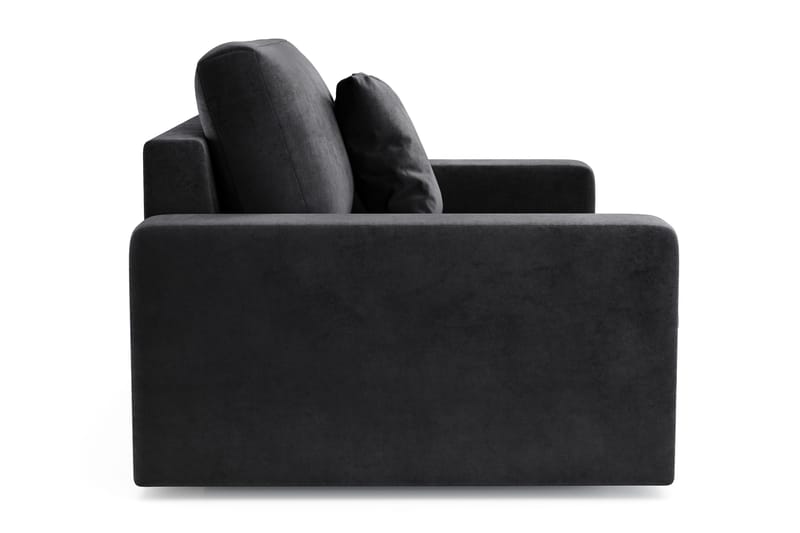 Arken Lyx Stor Dyb Lænestol i fløjl - Sort - Møbler - Stole & lænestole - Lænestole