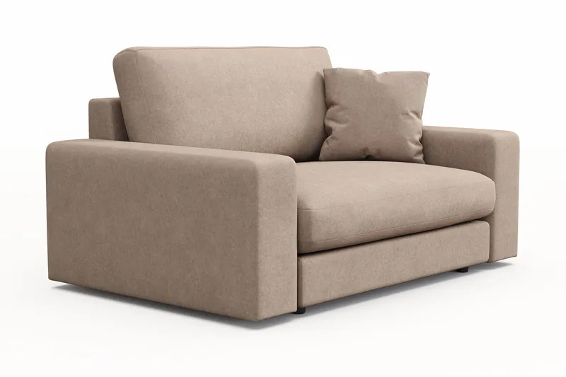 Arken Lyx Stor Dyb Lænestol i stof - Beige - Møbler - Stole & lænestole - Lænestole