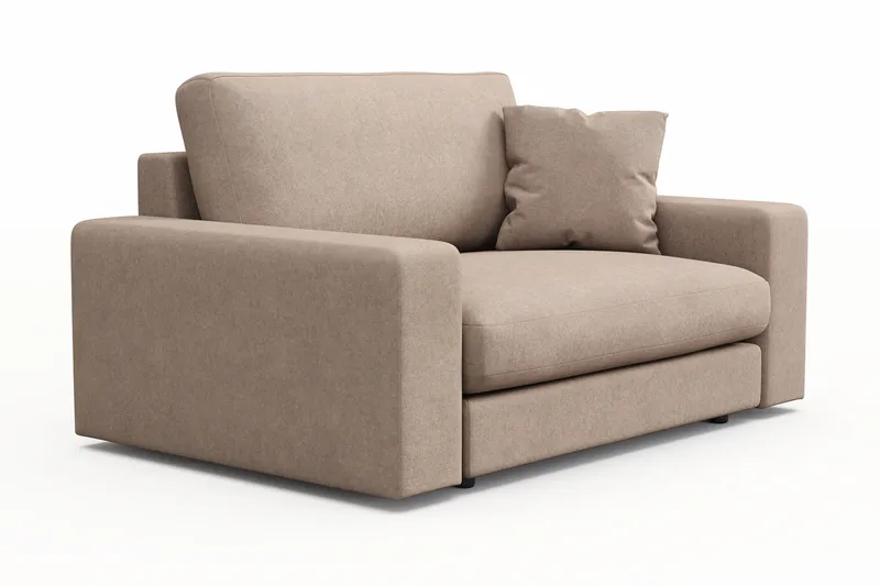 Arken Lyx Stor Dyb Lænestol i stof - Beige - Møbler - Stole & lænestole - Lænestole