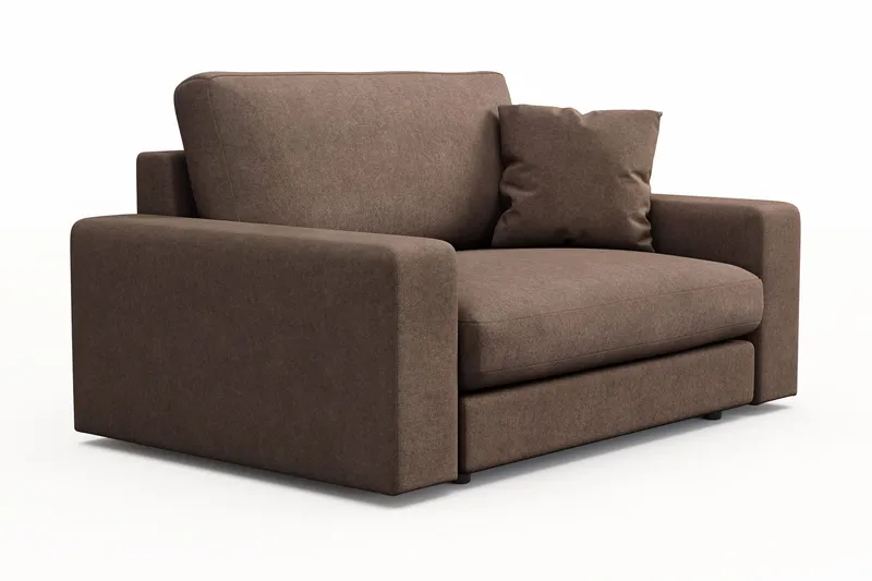 Arken Lyx Stor Dyb Lænestol i stof - Brun - Møbler - Stole & lænestole - Lænestole