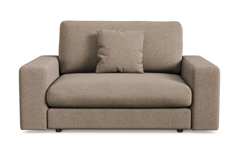 Arken Lyx Stor Dyb Lænestol i stof - Brun - Møbler - Stole & lænestole - Lænestole