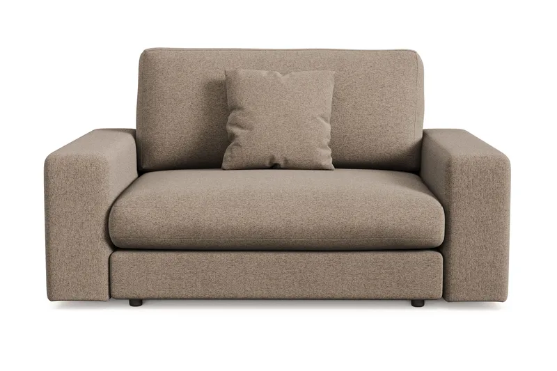 Arken Lyx Stor Dyb Lænestol i stof - Brun - Møbler - Stole & lænestole - Lænestole