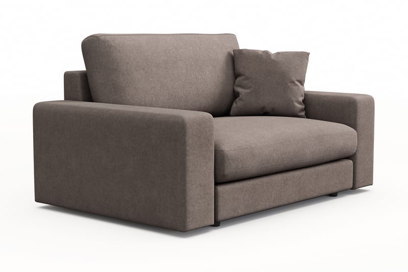 Arken Lyx Stor Dyb Lænestol i stof - Brun - Møbler - Stole & lænestole - Lænestole