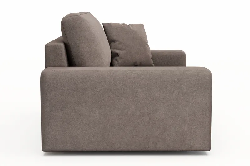 Arken Lyx Stor Dyb Lænestol i stof - Brun - Møbler - Stole & lænestole - Lænestole